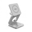 Cargador inalámbrico magnético plegable 3 en 1 Qi2 25 W para iPhone Apple Watch y AirPods 68 x 68 x 23 mm con cable USB-C 2