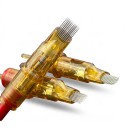 Tatovéringsnåle cartridge 20 stk Curved Magnum 9 spidser 0,35 mm VC-1209M1C-2 Engangs steriliserede Amber Til skyggering og farvelægning 3