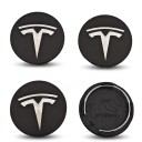 Wheel Centre Caps for Tesla Model 3 Y S X 4 pcs 56 mm Matte Finish Waterproof Snap-On Easy Installation For Car Wheels 1