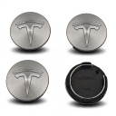 Wheel Centre Caps for Tesla Model 3 Y S X 4 pcs 56 mm Matte Finish Waterproof Snap-On Easy Installation For Car Wheels 3