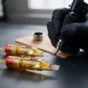 Tattoo nåle cartridge 20 stk Curved Magnum 11 spidser 0,35 mm VC-1211M1C-2 Engangs steriliserede Amber Til skygge og farvelægning 6