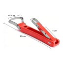 Škrabka na kůru stromů s hranatou hlavou 17 cm Oboustranné ostří z manganové oceli Červená plastová rukojeť Na kroužkování a roubování 6