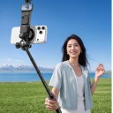 Selfie stick con treppiede Ulanzi MT-44M 1,49 m Supporto magnetico MagSafe e attacco 1/4 Controllo Bluetooth per vlog 3