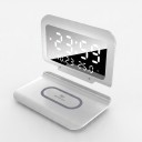 Digitale wekker met draadloze oplader 15 W LED-display met datum en temperatuur 160 x 75 x 40 mm Voor op nachtkastje 9
