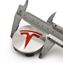 Wheel Centre Caps for Tesla Model 3 Y S X 4 pcs 56 mm Chrome Finish Waterproof Snap-On Easy Installation for Wheels 2