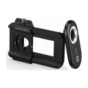 Mikroscopio per smartphone 200x APEXEL con luce LED e UV Supporto per telefono 71–105 mm filtro CPL Batteria USB-C Nero Per studio e collezionisti 2