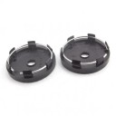Universal Wheel Centre Caps 4 pcs 60 mm Holders 56 mm Height 15 mm Black Without Logo Snap-On Easy Installation For Car Wheel Rims 3