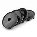 Universal Wheel Centre Caps 4 pcs 60 mm Holders 56 mm Height 15 mm Black Without Logo Snap-On Easy Installation For Car Wheel Rims 4