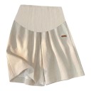 Dames zwangerschaps sportshorts met hoge taille over de buik losse shorts met zijzakken en brede pijpen 7
