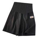 Dames zwangerschaps sportshorts met hoge taille over de buik losse shorts met zijzakken en brede pijpen 1