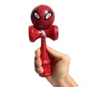Kendama Krakelovaná med øjne motiv 18 cm Valnøddetræ Japansk kuglespil Koordinations træning For børn og voksne 7