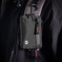 Portafoglio in nylon con zip e protezione RFID 13 x 9 cm Custodia sottile per carte, banconote e monete Nera Unisex Portafoglio EDC da viaggio 6