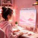 LED Monitorleuchte 44 cm Touch-Steuerung Lichttemperatur 2700–6500 K Ra95 Aluminium ABS PC USB 5 V Rosa 5
