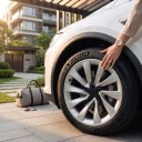 Beskyttelseshætte til fælg Tesla Model Y Juniper 2025 4 stk 20 tommer Mod skrabninger på fælg Ventilhul Til bilhjul 8