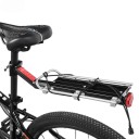 Portapacchi per bici da sella con sgancio rapido Capacità 10 kg 49 x 12 cm Alluminio Nero-Argento Portapacchi posteriore per bicicletta 1
