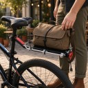 Portapacchi per bici da sella con sgancio rapido Capacità 10 kg 49 x 12 cm Alluminio Nero-Argento Portapacchi posteriore per bicicletta 4