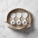 Juego de 3 tapas invertidas para botellas en tamaños S, M y L Tapas para vaciar los restos de champú y crema Para el baño 2