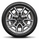Wheel Centre Cap for Fiat 500X 4 pcs 16 inches Five-Spoke With 500 Emblem Dark with Chrome Rim Easy Installation For Wheels 2