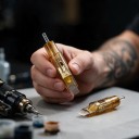 Aiguilles de tatouage cartridge 20 pièces Curved Magnum 17 pointes 0,3 mm VC-1017M1C-1 Jetables stériles Ambre Pour ombrage et remplissage 5