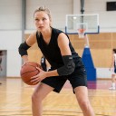 Polstrované chrániče loktů 1 pár Elastický návlek s pěnovou výplní EVA 12 mm Černé Na basketbal in-line a skate 2