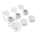 Juego de 6 tapas invertidas para botellas 2x S M y L Tapas para vaciar los restos de champú y crema Para el baño y la cocina 8