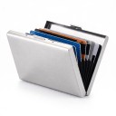 Kovové pouzdro na platební karty s RFID ochranou Nerezová ocel 6 přihrádek Tenká peněženka na karty a doklady Unisex 5