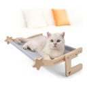 Hængehamak til katte til sengen 30 x 40 x 20 cm Træramme med stofseng Til sengeramme og skuffe Til afslapning 1