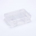 Gennemsigtig plastikboks med rum 139 x 99 x 33 mm Organizer til perler smykker medicin og småting To låse med ophængningsøje 1