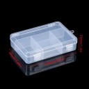 Gennemsigtig plastikboks med rum 139 x 99 x 33 mm Organizer til perler smykker medicin og småting To låse med ophængningsøje 3