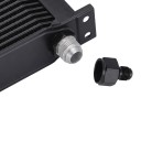 Chladič motorového oleja AN10 13 rad 327 x 94,5 x 50,5 mm Hliníkový Britský typ Čierny Univerzálny Náhradný olejový chladič do auta 2