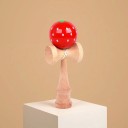 Kendama Jordbær 18 cm Træ japansk spil med rød kugle med prikker Træning af koordination og reaktionsevne Til børn og voksne 3