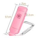 LED Buchlampe mit Clip USB aufladbar 9,7 x 3 cm Weißes und warmes Licht Dimmbar Für nächtliches Lesen und Reisen 6