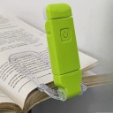 LED Buchlampe mit Clip USB aufladbar 9,7 x 3 cm Weißes und warmes Licht Dimmbar Für nächtliches Lesen und Reisen 10