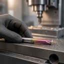 Tvrdokovová fréza s duhovým povlakem na závit M4 x 0,7 mm Jeden zub Stopka 4 mm Slinutý karbid Stříbrná stopka CNC frézky 5