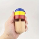 Kendama Pille 11 cm Træ Japansk spil med spids og hat på snor Blå gul rød Træning af koordinering For børn og voksne 6