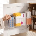 Organizzatore da parete per farmaci e cosmetici 19,1 x 3,9 x 8,2 cm Supporto trasparente per ante di armadietto Scatola di stoccaggio per il bagno 2