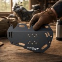 Portapacchi laterali per CFMOTO 450MT 2023–2025 Sinistro e destro 32,8 x 19,5 cm Alluminio Nero Montaggio senza foratura Per borse morbide 5