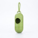 Distributore di sacchetti per escrementi canini a forma di capsula con gancio per guinzaglio Apertura laterale Leggero e compatto 6