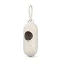 Distributore di sacchetti per escrementi canini a forma di capsula con gancio per guinzaglio Apertura laterale Leggero e compatto 7