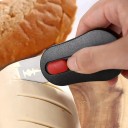 Brot- und Sauerteigschneider mit ausziehbarer Klinge und Magnet 5 Ersatzklingen 7 x 4 cm Kunststoff Schwarz für das Backen zu Hause 5
