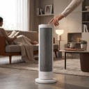 Xiaomi Riscaldatore Ventilatore 2000 W Riscaldamento Elettrico Compatto Potenza 1200 W e 2000 W Regolazione della Temperatura Bianco Da Tavolo 4