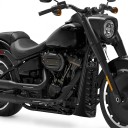 Etuspoileri ja jäähdyttimen aluskotelo Harley Davidson Softail Street Bob Breakout Fat Bob 2018–2022 Kiiltävä musta Asennustelineellä Moottoripyörälle 4