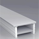 Profilo LED in silicone 30 x 20 mm Bordo bianco 34 mm Lunghezza 2 m Flessibile Con diffusore Montaggio incassato nella scanalatura Per striscia LED 1
