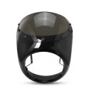 Kapotáž predného svetla na motocykel 7 palcov 16,5–18 cm S veterným štítom Lesklá čierna Univerzálna Cafe Racer Retro Honda 2