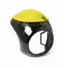 Kapotáž predného svetla na motocykel 7 palcov 16,5–18 cm S veterným štítom Lesklá čierna Univerzálna Cafe Racer Retro Honda 8