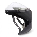 Kapotáž predného svetla na motocykel 7 palcov 16,5–18 cm S veterným štítom Matná čierna Univerzálna Cafe Racer Retro Honda 2