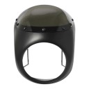 Kapotáž predného svetla na motocykel 7 palcov 16,5–18 cm S veterným štítom Matná čierna Univerzálna Cafe Racer Retro Honda 5