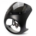 Kapotáž predného svetla na motocykel 7 palcov 16,5–18 cm S veterným štítom Matná čierna Univerzálna Cafe Racer Retro Honda 6