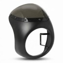 Kapotáž predného svetla na motocykel 7 palcov 16,5–18 cm S veterným štítom Matná čierna Univerzálna Cafe Racer Retro Honda 7