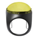 Kapotáž predného svetla na motocykel 7 palcov 16,5–18 cm S veterným štítom Matná čierna Univerzálna Cafe Racer Retro Honda 8